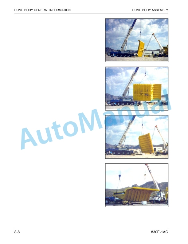 Komatsu 830E-1AC Electric Dump Truck Field Assembly Instruction CEAW013801 3 Komatsu 830E-1AC Electric Dump Truck Field Assembly Instruction CEAW013801 - Image 3