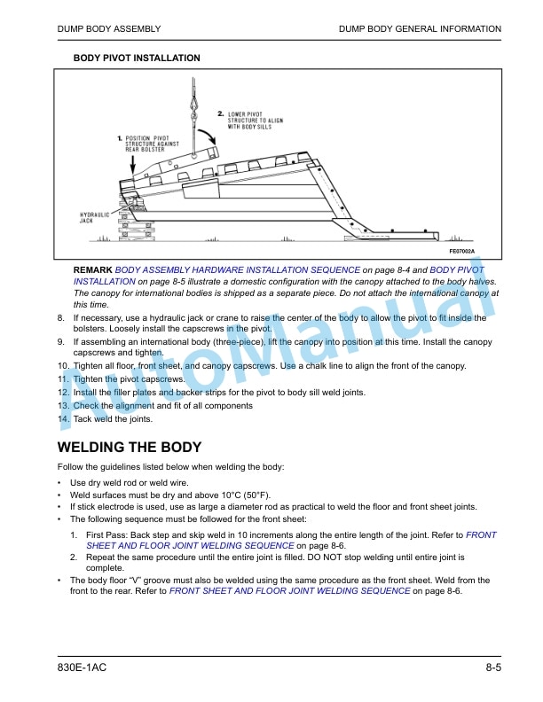 Komatsu 830E-1AC Electric Dump Truck Field Assembly Instruction CEAW013802 3 Komatsu 830E-1AC Electric Dump Truck Field Assembly Instruction CEAW013802 - Image 3