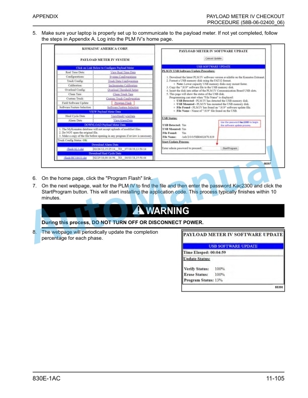 Komatsu 830E-1AC Electric Dump Truck Field Assembly Instruction CEAW013802 5 Komatsu 830E-1AC Electric Dump Truck Field Assembly Instruction CEAW013802 - Image 5