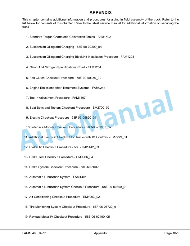 Komatsu 830E-5 Dump Truck Field Assembly Instruction CEAW008922 3 Komatsu 830E-5 Dump Truck Field Assembly Instruction CEAW008922 - Image 3