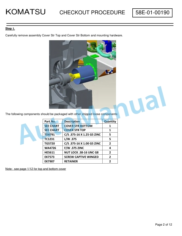 Komatsu 830E-5 Dump Truck Field Assembly Instruction CEAW008922.01 5 Komatsu 830E-5 Dump Truck Field Assembly Instruction CEAW008922.01 - Image 5