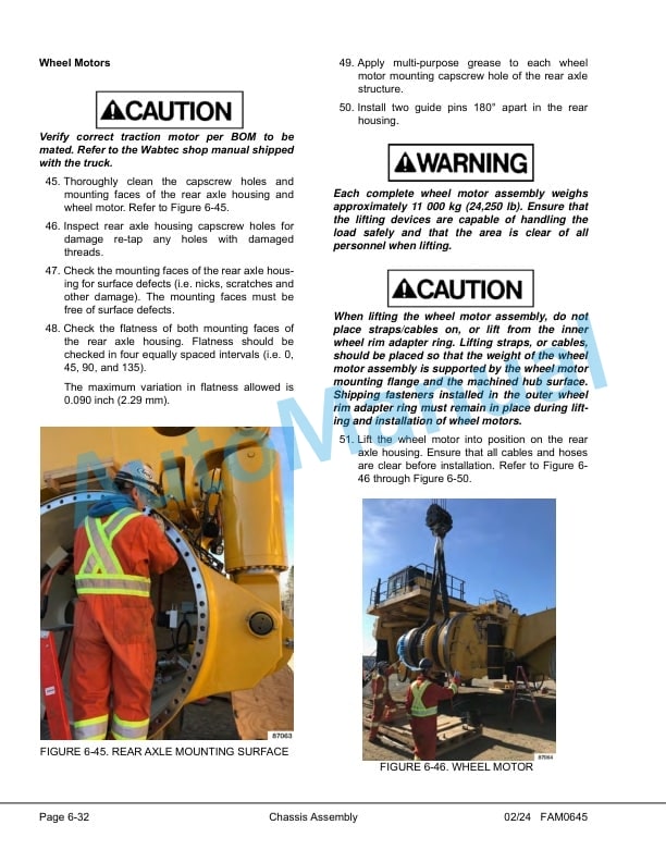 Alternative view of Komatsu 830E-5 Dump Truck Field Assembly Instruction CEAW012201.01