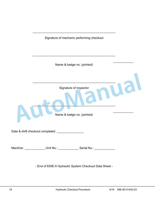 Komatsu 830E-5 Dump Truck Field Assembly Instruction CEAW012201.01 4 Komatsu 830E-5 Dump Truck Field Assembly Instruction CEAW012201.01 - Image 4