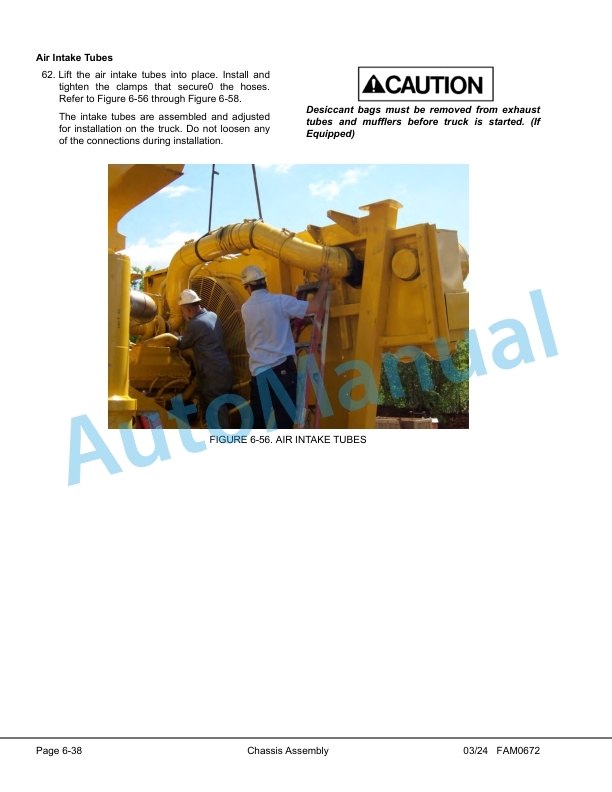 Alternative view of Komatsu 830E-5 Dump Truck Field Assembly Instruction CEAW013901