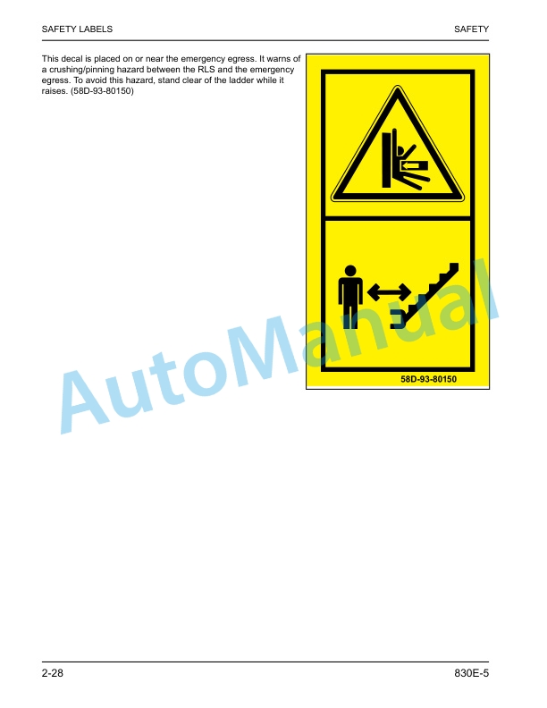 Alternative view of Komatsu 830E-5 Dump Truck Operation and Maintenance Manual CEAM038900