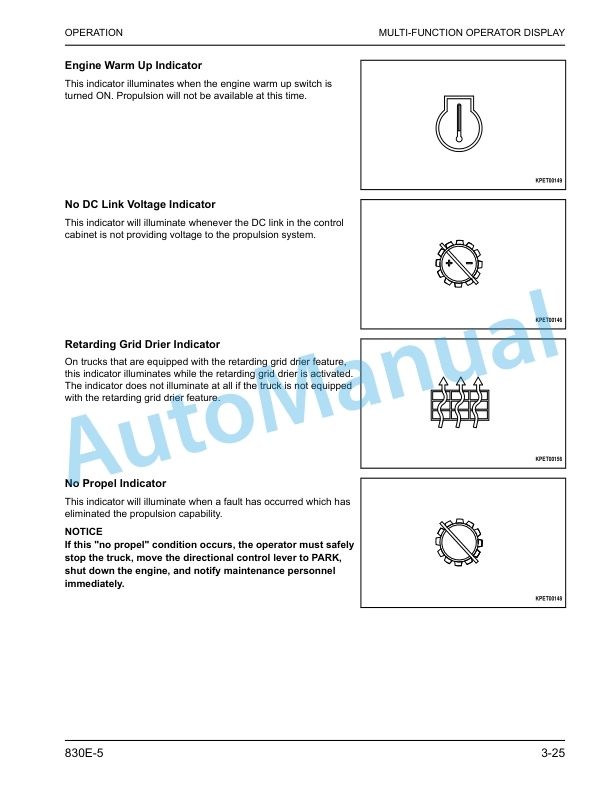 Komatsu 830E-5 Dump Truck Operation and Maintenance Manual CEAM038900 3 Komatsu 830E-5 Dump Truck Operation and Maintenance Manual CEAM038900 - Image 3
