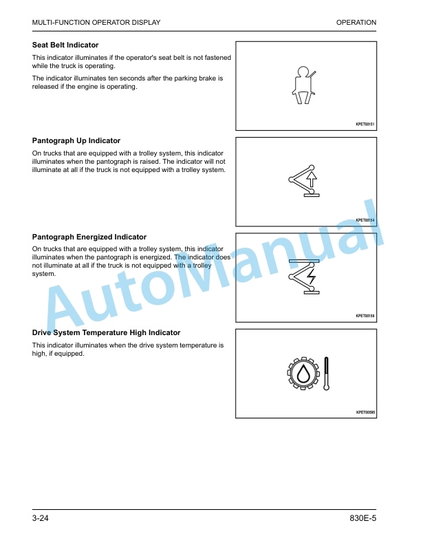 Komatsu 830E-5 Dump Truck Operation and Maintenance Manual CEAM038901 3 Komatsu 830E-5 Dump Truck Operation and Maintenance Manual CEAM038901 - Image 3