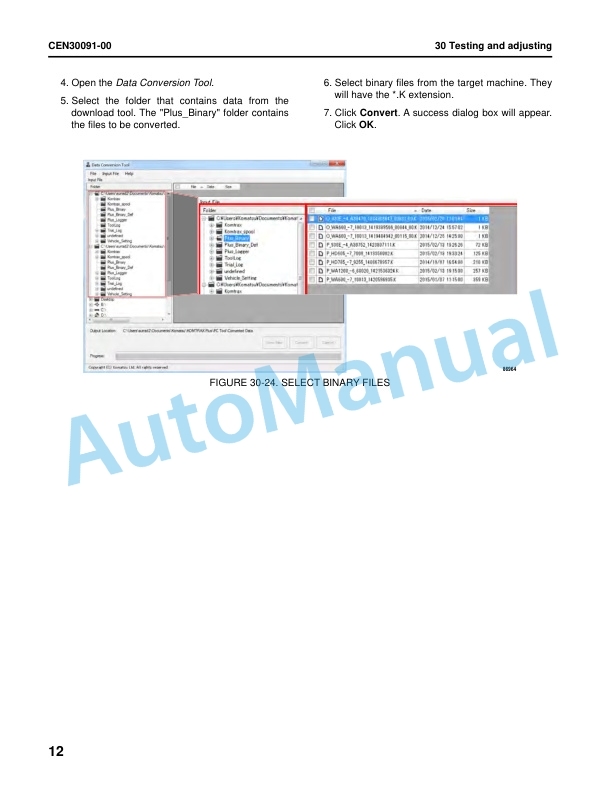 Alternative view of Komatsu 830E-5 Dump Truck Shop Manual CEBM032105