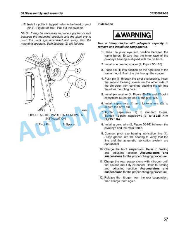 Komatsu 830E-5 Dump Truck Shop Manual CEBM032105 5 Komatsu 830E-5 Dump Truck Shop Manual CEBM032105 - Image 5