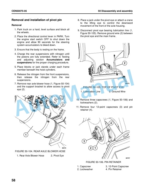 Komatsu 830E-5 Dump Truck Shop Manual CEBM032107 5 Komatsu 830E-5 Dump Truck Shop Manual CEBM032107 - Image 5