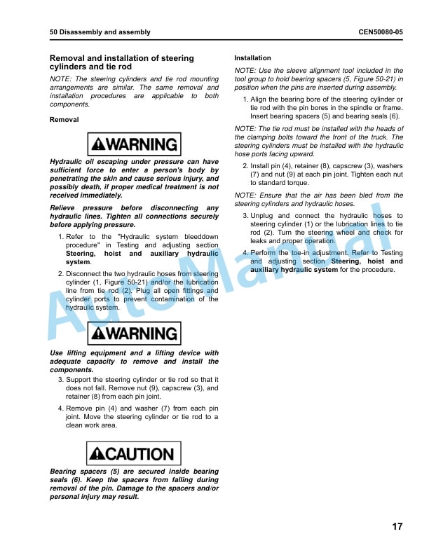 Komatsu 830E-5 Dump Truck Shop Manual CEBM032111 5 Komatsu 830E-5 Dump Truck Shop Manual CEBM032111 - Image 5