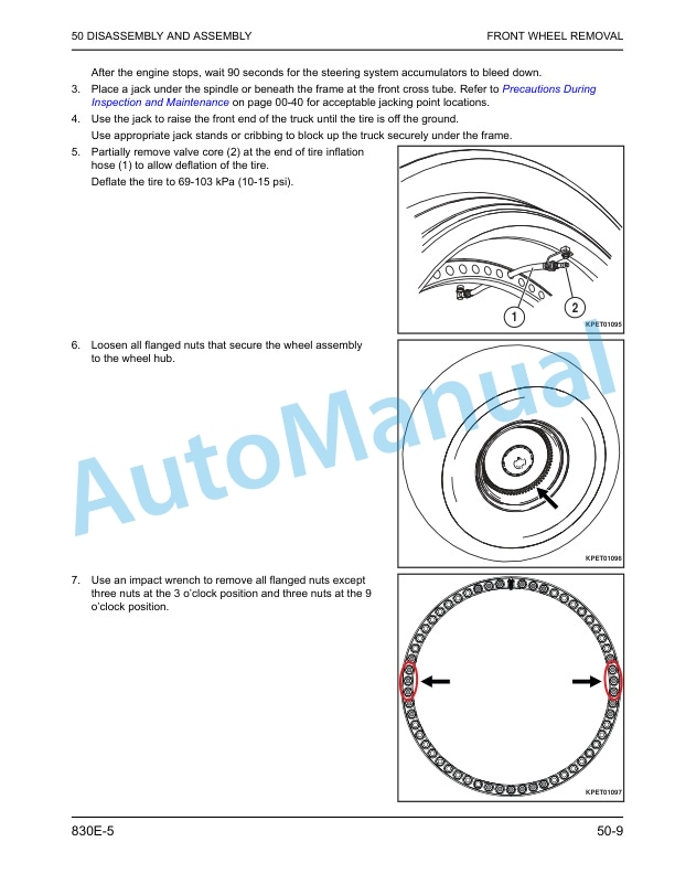 Komatsu 830E-5 Dump Truck Shop Manual CEBM032112 4 Komatsu 830E-5 Dump Truck Shop Manual CEBM032112 - Image 4