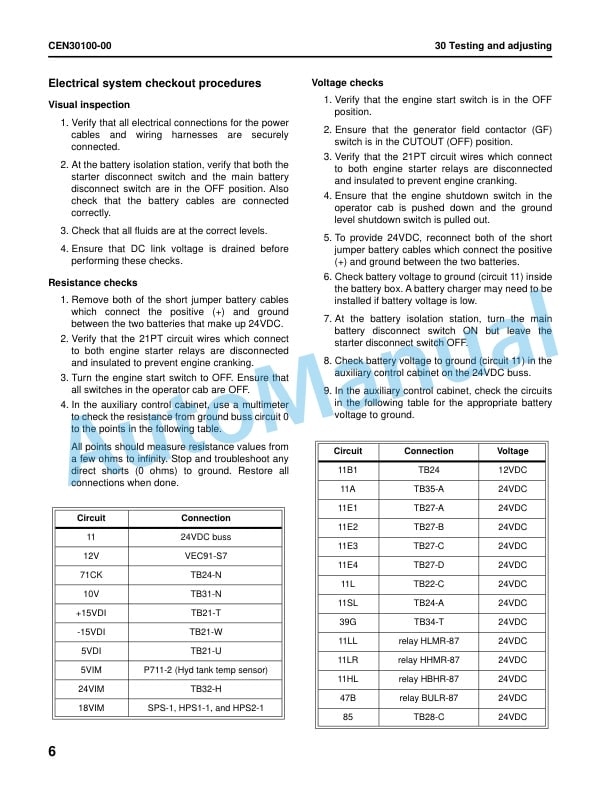 Alternative view of Komatsu 830E-5 Dump Truck Shop Manual CEBM035503