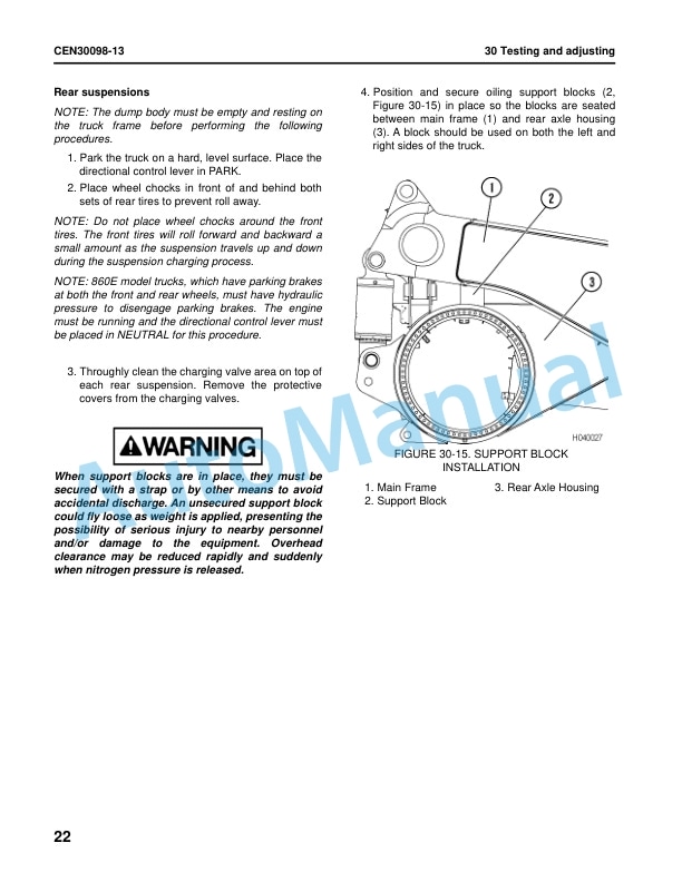 Alternative view of Komatsu 830E-5 Dump Truck Shop Manual CEBM036800