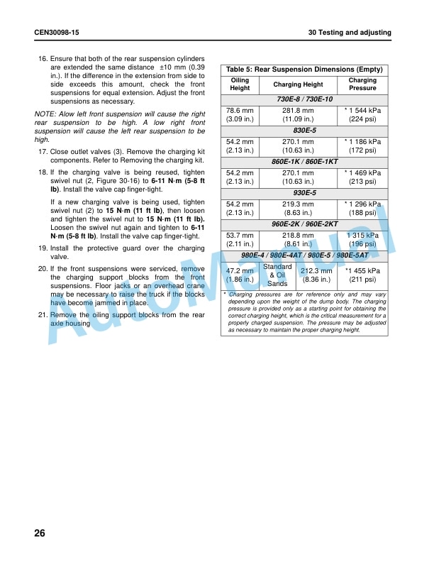 Alternative view of Komatsu 830E-5 Dump Truck Shop Manual CEBM036801