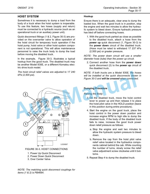 Komatsu 830E-AC Dump Truck Operation and Maintenance Manual CEAM018802 3 Komatsu 830E-AC Dump Truck Operation and Maintenance Manual CEAM018802 - Image 3