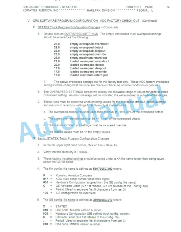 Komatsu 830E Dump Truck Field Assembly Instruction CEAW004701 5 Komatsu 830E Dump Truck Field Assembly Instruction CEAW004701 - Image 5