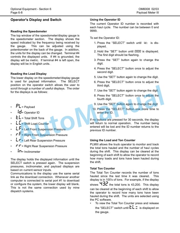 Komatsu 830E Dump Truck Operation and Maintenance Manual CEAM010600 5 Komatsu 830E Dump Truck Operation and Maintenance Manual CEAM010600 - Image 5