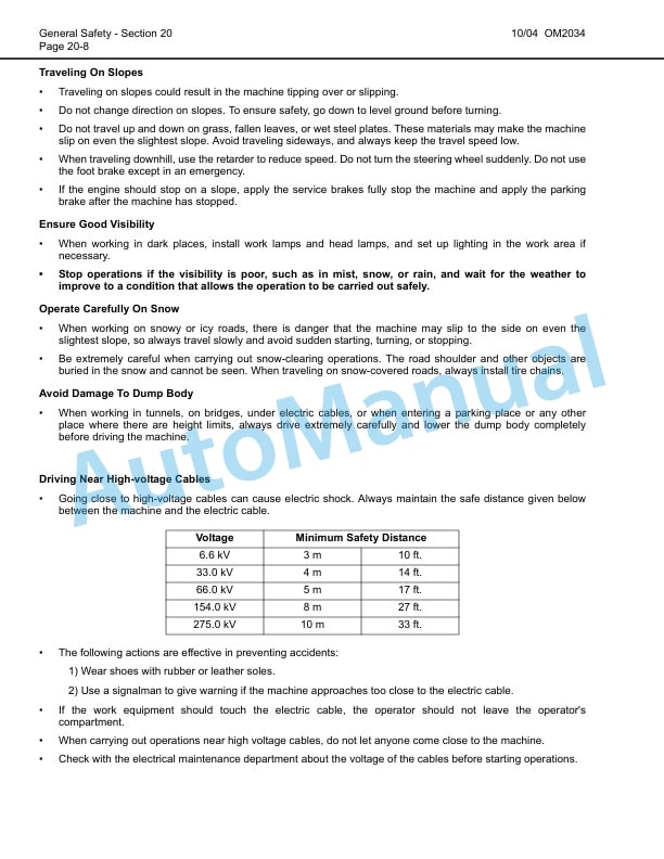 Alternative view of Komatsu 830E Dump Truck Operation and Maintenance Manual CEAM013204
