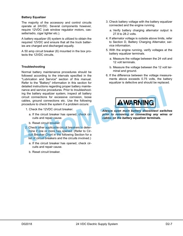Alternative view of Komatsu 830E Dump Truck Operation and Maintenance Manual CEAM015001