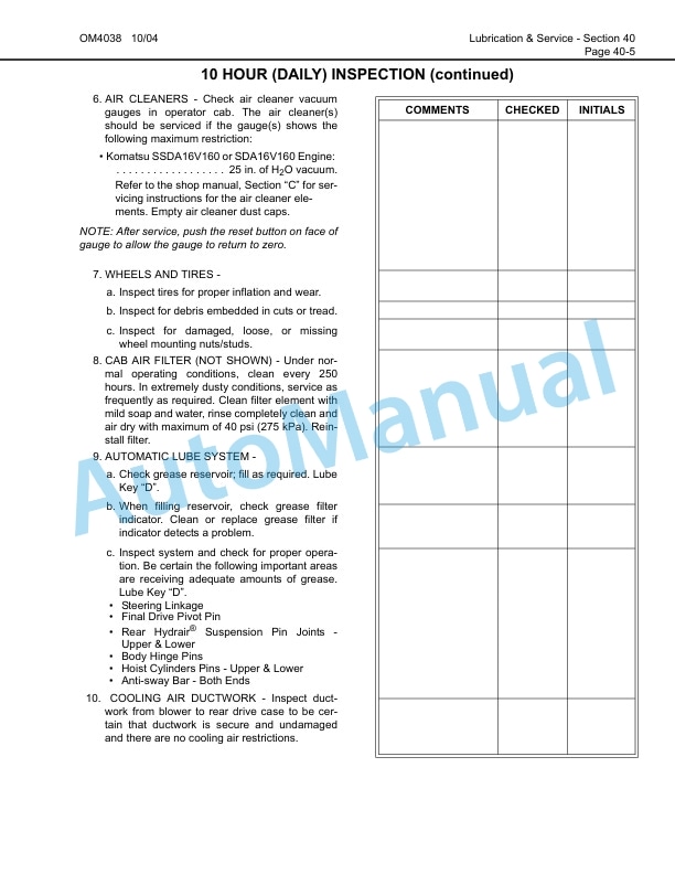 Komatsu 830E Dump Truck Operation and Maintenance Manual CEAM015201 4 Komatsu 830E Dump Truck Operation and Maintenance Manual CEAM015201 - Image 4