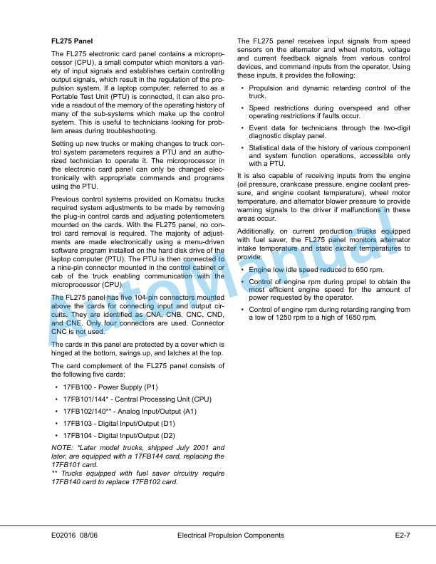 Alternative view of Komatsu 830E Dump Truck Shop Manual CEBM006301