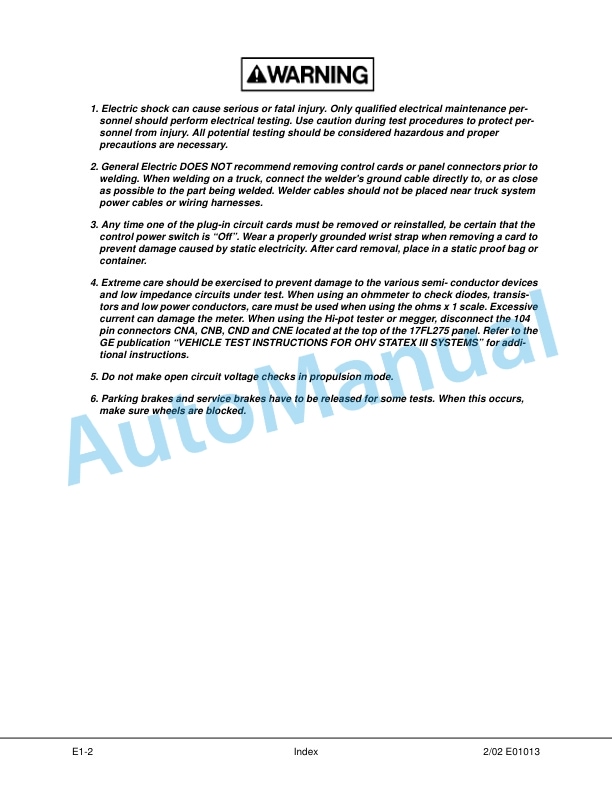Alternative view of Komatsu 830E Dump Truck Shop Manual CEBM011700