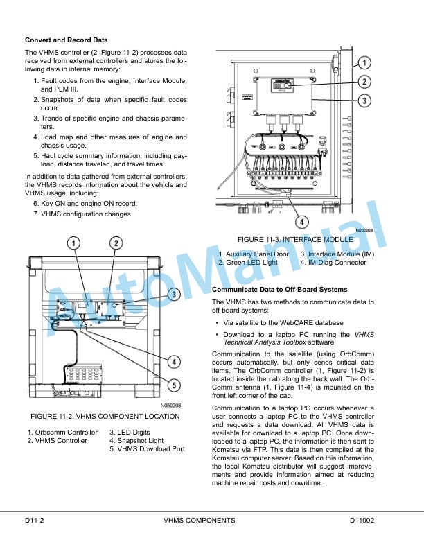 Alternative view of Komatsu 830E Dump Truck Shop Manual CEBM013502
