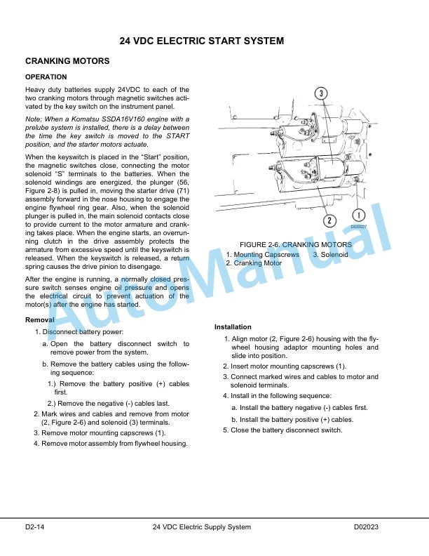 Alternative view of Komatsu 830E Dump Truck Shop Manual CEBM014900
