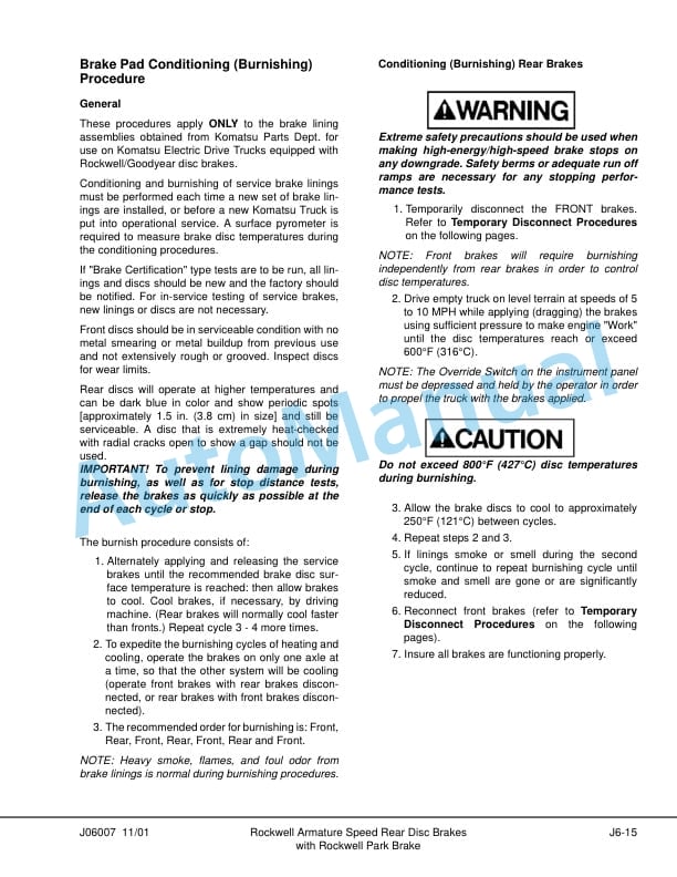 Komatsu 830E Dump Truck Shop Manual DG727 3 Komatsu 830E Dump Truck Shop Manual DG727 - Image 3