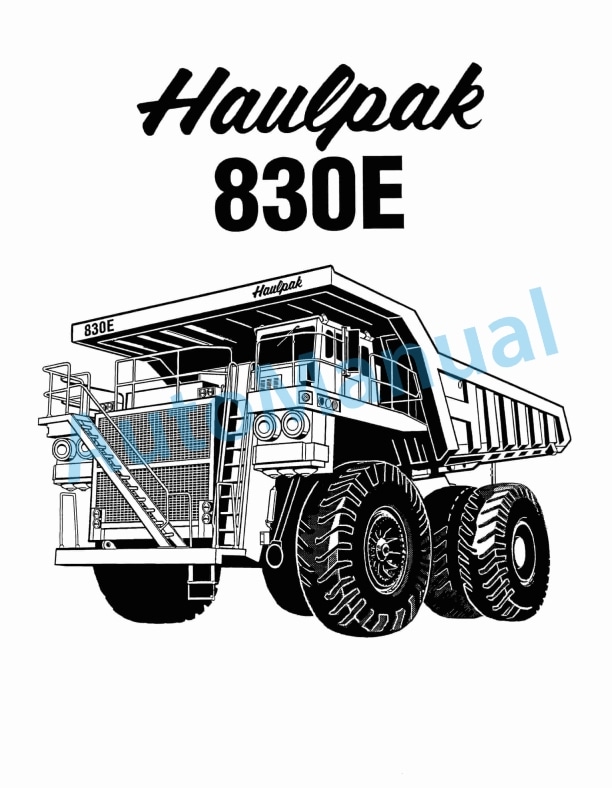 Komatsu 830E Haulpack Truck Parts Manual DH612BS 1 Komatsu 830E Haulpack Truck Parts Manual DH612BS
