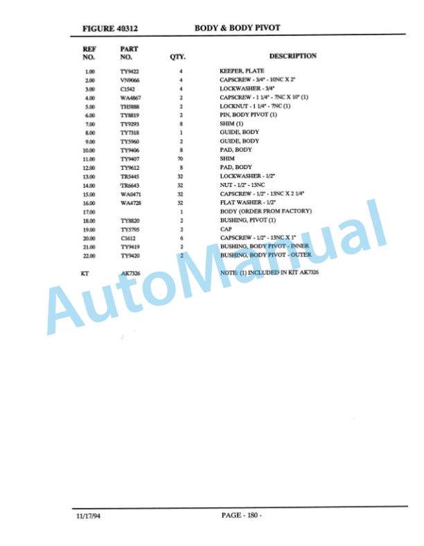 Komatsu 830E Haulpack Truck Parts Manual DH612BS 3 Komatsu 830E Haulpack Truck Parts Manual DH612BS-3
