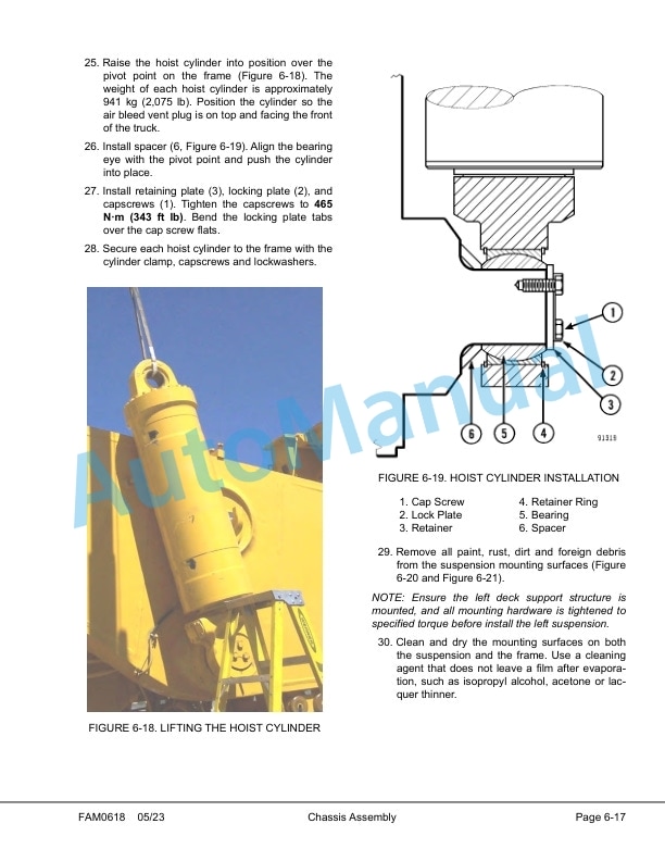 Alternative view of Komatsu 860E-1K, 860E-1KT Dump Truck Field Assembly Instruction CEAW007202