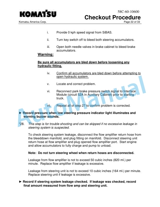 Komatsu 860E-1K, 860E-1KT Dump Truck Field Assembly Instruction CEAW007202 4 Komatsu 860E-1K, 860E-1KT Dump Truck Field Assembly Instruction CEAW007202 - Image 4