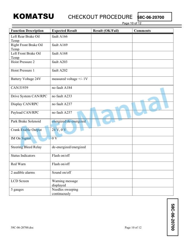 Komatsu 860E-1K, 860E-1KT Dump Truck Field Assembly Instruction CEAW007202 5 Komatsu 860E-1K, 860E-1KT Dump Truck Field Assembly Instruction CEAW007202 - Image 5