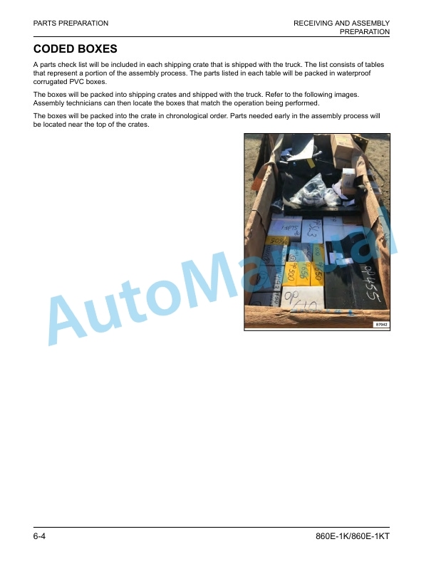Alternative view of Komatsu 860E-1K, 860E-1KT Electric Dump Truck Field Assembly Instruction CEAW007204