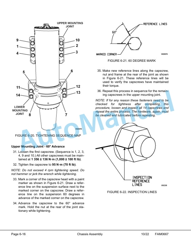 Alternative view of Komatsu 860E-1K Dump Truck Field Assembly Instruction CEAW009650