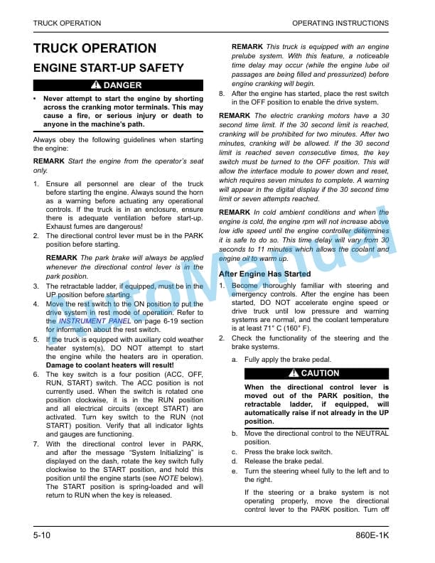 Komatsu 860E-1K Dump Truck Operation and Maintenance Manual CEAM024706 3 Komatsu 860E-1K Dump Truck Operation and Maintenance Manual CEAM024706 - Image 3