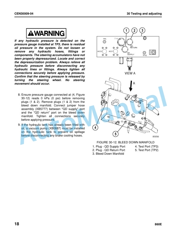 Alternative view of Komatsu 860E-1K Dump Truck Shop Manual CEBM024203