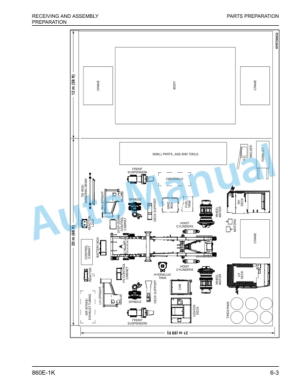Alternative view of Komatsu 860E-1K Electric Dump Truck Field Assembly Instruction CEAW007203