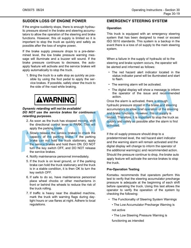 Komatsu 860E-1K Electric Dump Truck Operation and Maintenance Manual CEAM021603 3 Komatsu 860E-1K Electric Dump Truck Operation and Maintenance Manual CEAM021603 - Image 3