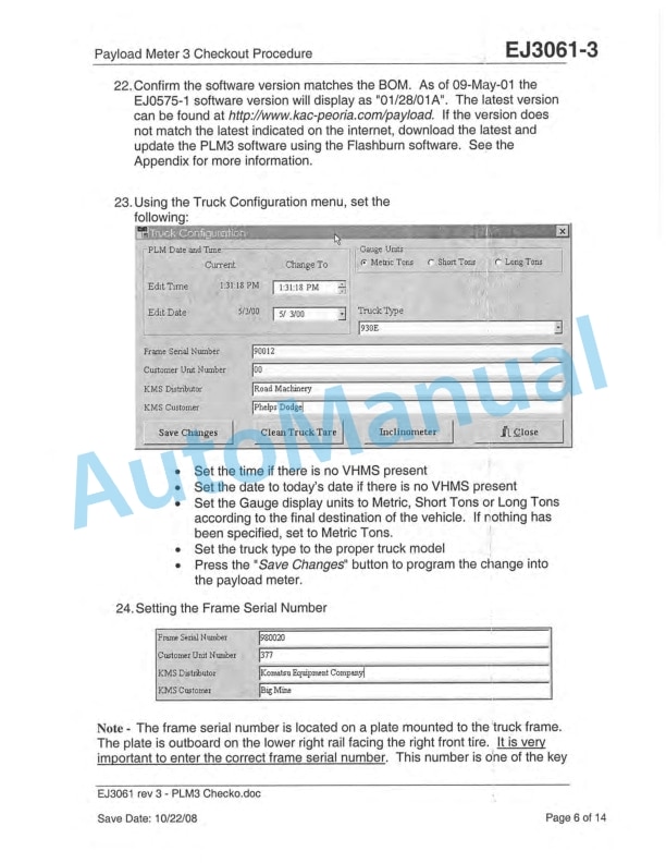 Komatsu 860E-1KT Dump Truck Field Assembly Instruction CEAW005702 5 Komatsu 860E-1KT Dump Truck Field Assembly Instruction CEAW005702 - Image 5