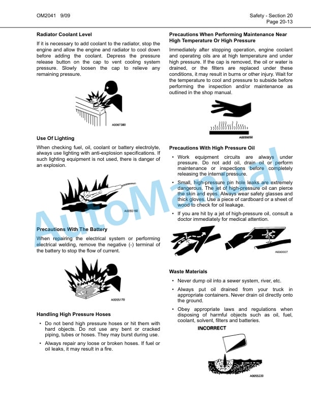 Alternative view of Komatsu 860E-1KT Dump Truck Operation and Maintenance Manual CEAM019501