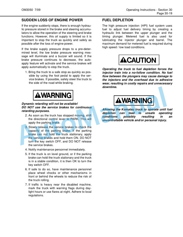 Komatsu 860E-1KT Dump Truck Operation and Maintenance Manual CEAM021602 3 Komatsu 860E-1KT Dump Truck Operation and Maintenance Manual CEAM021602 - Image 3