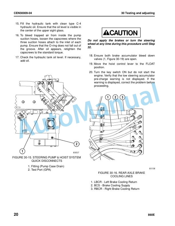 Alternative view of Komatsu 860E-1KT Dump Truck Shop Manual CEBM032000