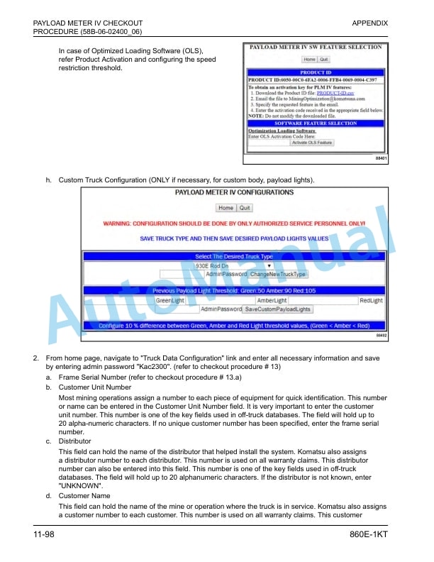 Komatsu 860E-1KT Electric Dump Truck Field Assembly Instruction CEAW009651 5 Komatsu 860E-1KT Electric Dump Truck Field Assembly Instruction CEAW009651 - Image 5