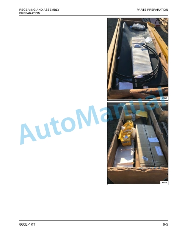 Alternative view of Komatsu 860E-1KT Electric Dump Truck Field Assembly Instruction CEAW009652