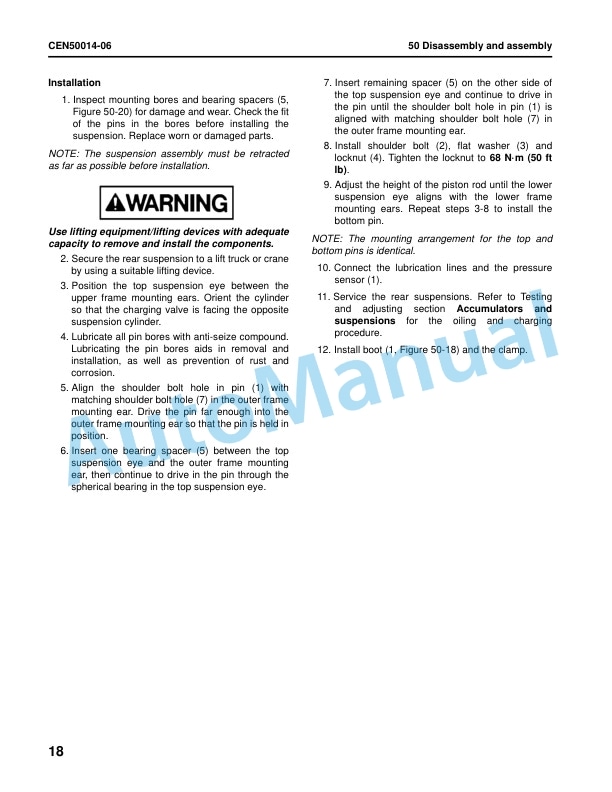 Komatsu 860E Dump Truck Shop Manual CEN00015-04 5 Komatsu 860E Dump Truck Shop Manual CEN00015-04 - Image 5