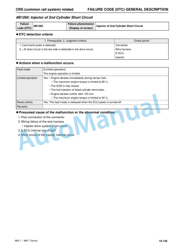 Komatsu 86E-7, 98E-7 Series Engine Shop Manual SEN06575-04 4 Komatsu 86E-7, 98E-7 Series Engine Shop Manual SEN06575-04 - Image 4
