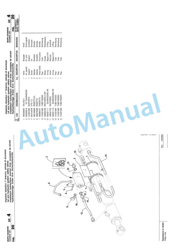 Komatsu 894, 898 High Flow Backhoe Loader Parts Manual PR4L89410 5 Komatsu 894, 898 High Flow Backhoe Loader Parts Manual PR4L89410-5